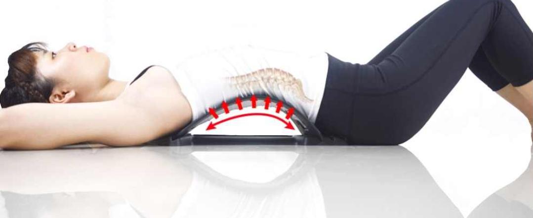 Relieving back pain using back pain stretcher